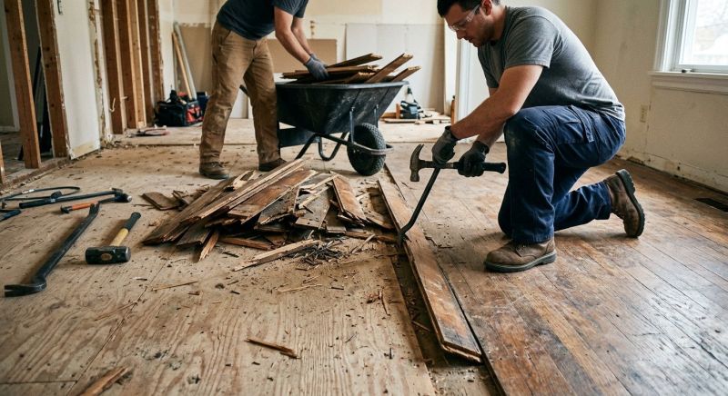 Engineered Hardwood Removal Service